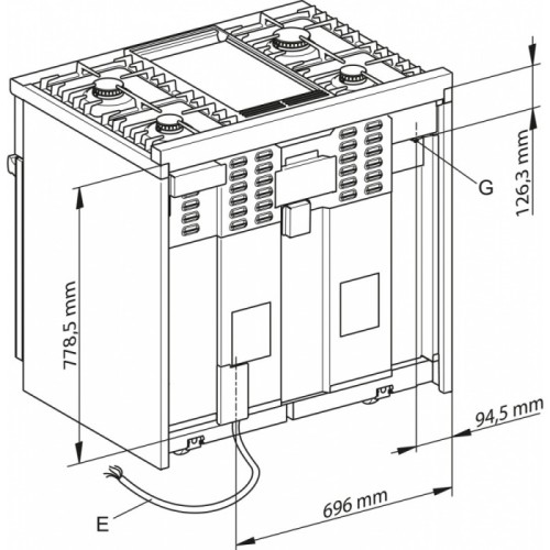 Комбинированная плита Miele HR 1936 G (серия Range Cooker) в Краснодаре