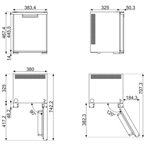 Минибар Smeg MTE30 в Краснодаре