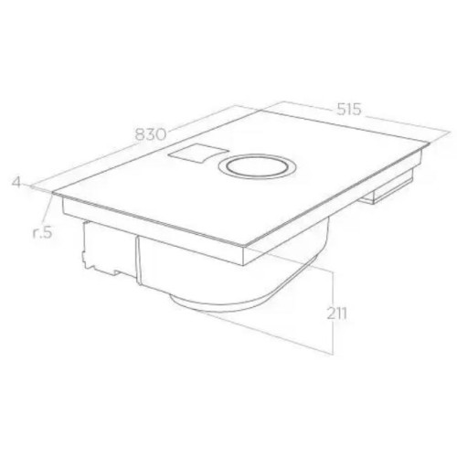 Варочная панель с вытяжкой Elica NIKOLATESLA SWITCH GLOW BL/F/83 в Краснодаре