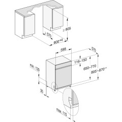 Встраиваемая посудомоечная машина Miele G 5410 SCi Active Plus CleanSteel сталь
