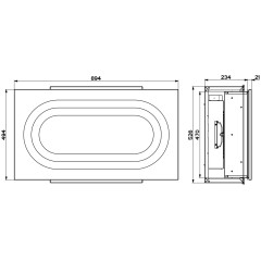 Встраиваемая в потолок вытяжка Faber INSIDE UP IX KL A90