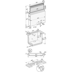 Встраиваемая в столешницу вытяжка Miele DAD 4941 Levantar