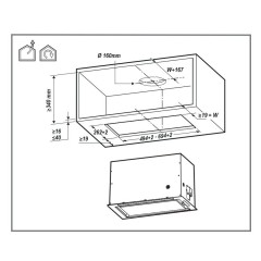 Встраиваемая вытяжка De Dietrich DHG1542X