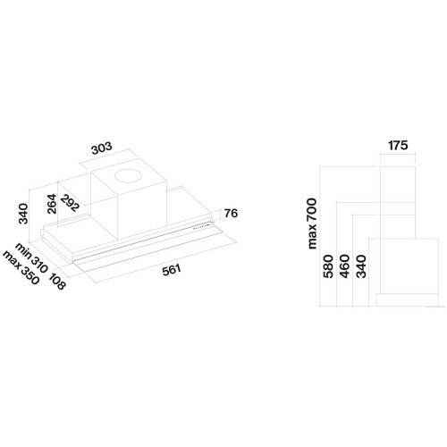 Встраиваемая вытяжка Falmec VIRGOLA TOUCH EVO 60 в Краснодаре