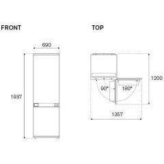 Встраиваемый холодильник Bertazzoni REF704BBNPTC