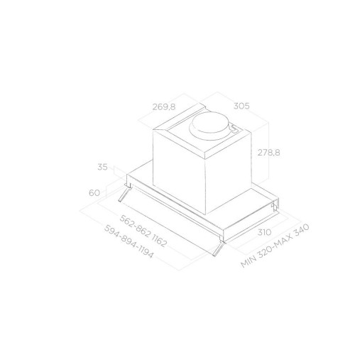 Встраиваемая вытяжка Elica BOXIN IX/A/60 в Краснодаре