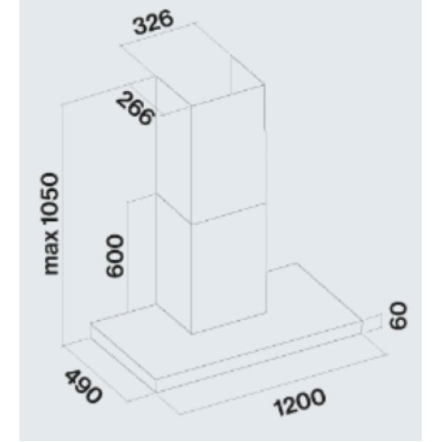 Вытяжка Falmec PLANE BLACK 120 PLUS в Краснодаре