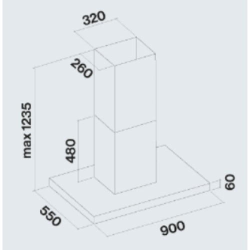 Вытяжка Falmec PLANE ISOLA WHITE 90 PLUS в Краснодаре