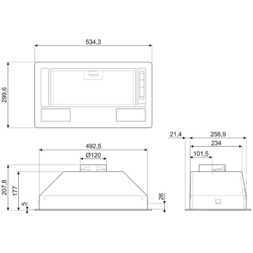 Встраиваемая вытяжка Smeg KSG52HE в Краснодаре
