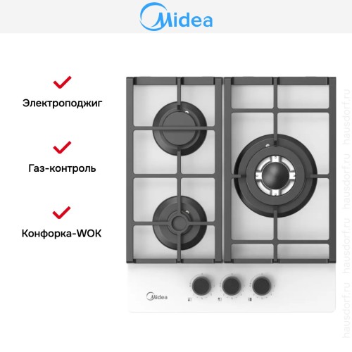 Варочная панель Midea MG449TGW в Краснодаре