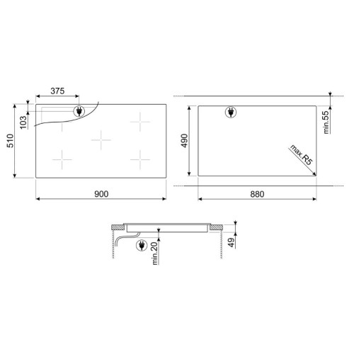 Варочная панель Smeg SI2M7953DW в Краснодаре