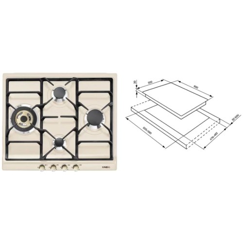Варочная панель Smeg SR764PO в Краснодаре
