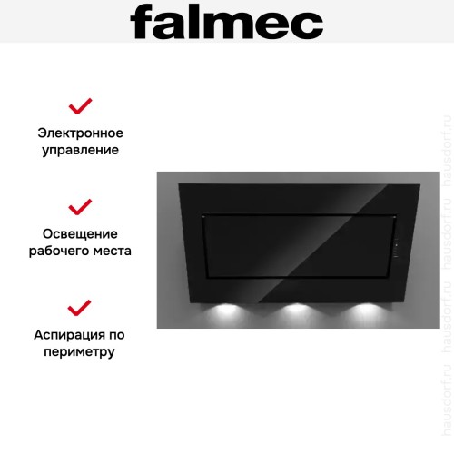 Вытяжка Falmec QUASAR GLASS BLACK 80 в Краснодаре