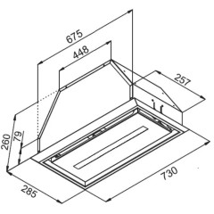 Встраиваемая вытяжка Kuppersberg INBOX 73 B
