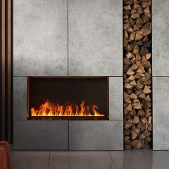 Встраиваемый электрический 3D-камин FireLine 800 Blue Pro (с эффектом cинего пламени)