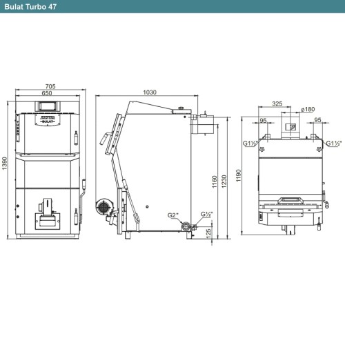 Котел полуавтоматический ZOTA Bulat Turbo 48