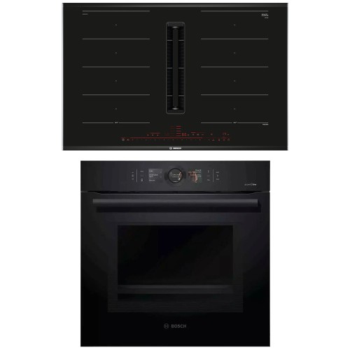 Комплект №14 (варочная панель с вытяжкой Bosch PXX875D57E + духовой шкаф Bosch HMG8764C1) в Краснодаре