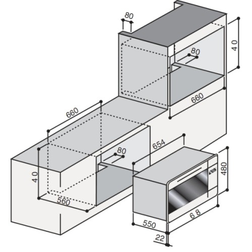Духовой шкаф Ilve 748-SSTC в Краснодаре