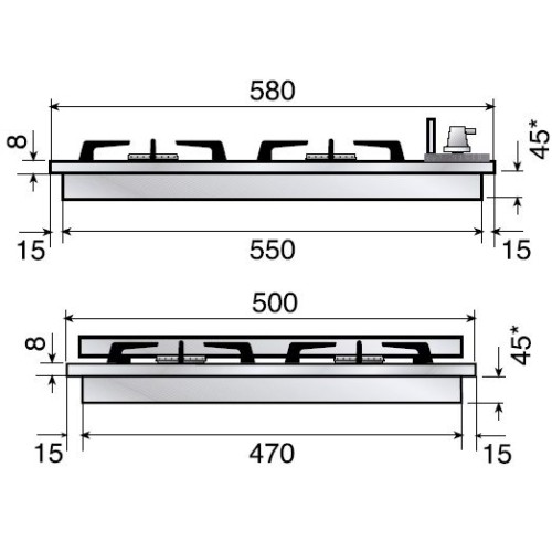 Варочная панель Ilve H60CNV Oatmeal в Краснодаре