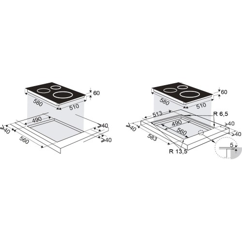 Индукционная варочная панель Brandt BPI164DUB в Краснодаре