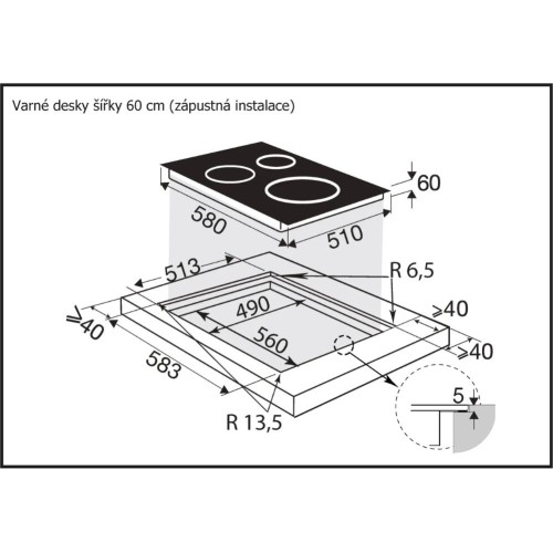 Индукционная варочная панель Brandt BPI264HSB в Краснодаре