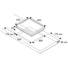 Варочная панель Bertazzoni P604LHERAC