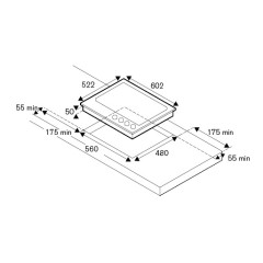 Варочная панель Bertazzoni P604LHERNE