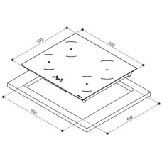Варочная панель Faber FBH 64 BK