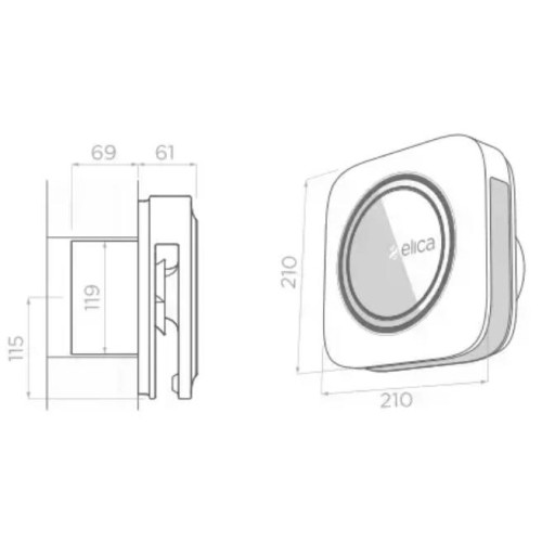 Воздухоочиститель Elica SNAP Wi-Fi BLACK в Краснодаре