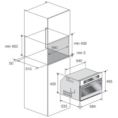 Встраиваемая микроволновая печь Fulgor Milano FCMO 4511 TM WH