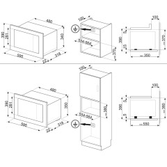 Встраиваемая микроволновая печь Smeg FMI120G