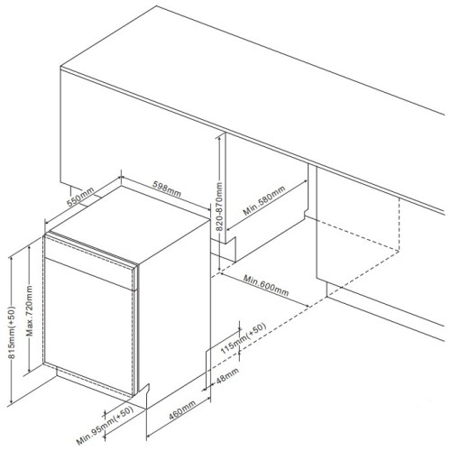 Встраиваемая посудомоечная машина De Dietrich DBJ422DQX в Краснодаре