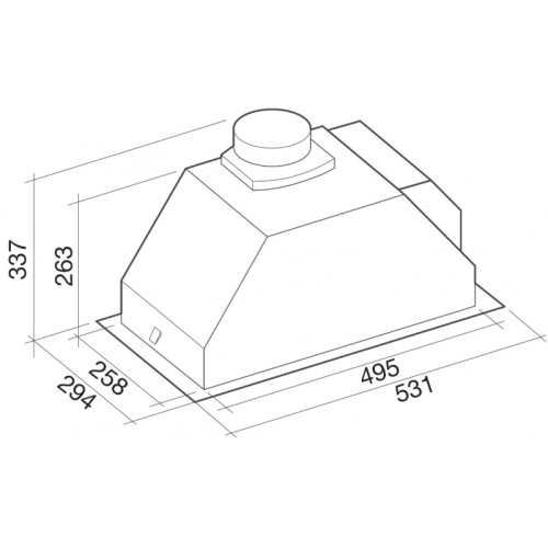 Встраиваемая вытяжка Falmec GRUPPO INCASSO PLUS 50 IX в Краснодаре