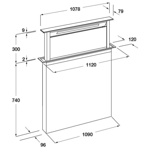 Встраиваемая вытяжка Fulgor Milano FDDH 1120 TRC BK в Краснодаре