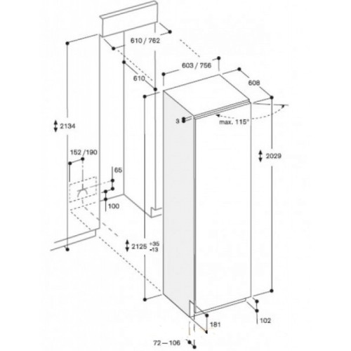 Встраиваемый холодильник Gaggenau RC 462-301 в Краснодаре