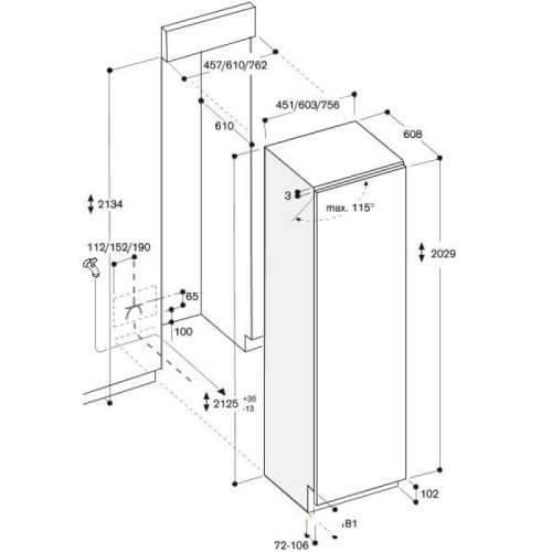 Встраиваемый морозильник Gaggenau RF 461-301 в Краснодаре