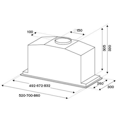Встраиваемая вытяжка Bertazzoni KIN52MOD1XC в Краснодаре