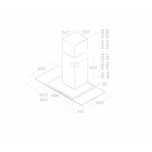 Вытяжка ELICA FLAT GLASS IX/A/90 в Краснодаре