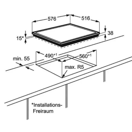 Варочная панель AEG HK634021XB в Краснодаре