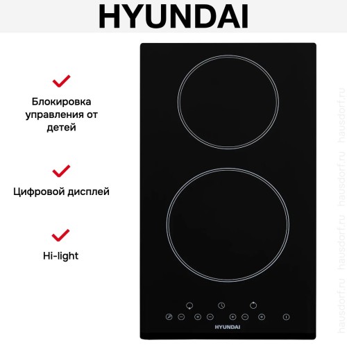 Варочная панель Hyundai HHE 3250 BG в Краснодаре