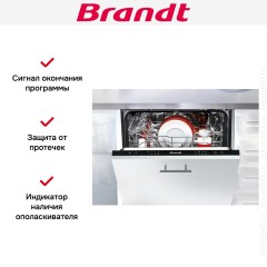 Встраиваемая посудомоечная машина Brandt BDJ325LB