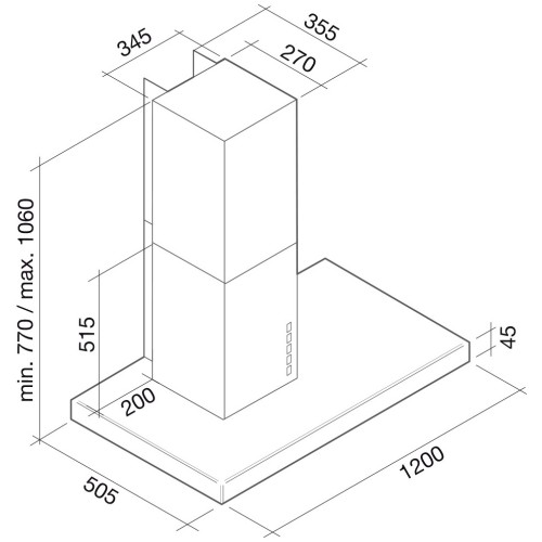 Вытяжка Falmec Lux 120 ix (800) ECP в Краснодаре