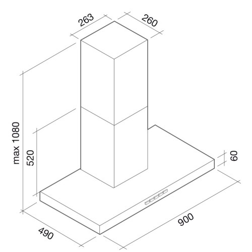 Вытяжка Falmec Plane 90 white (800) ECP в Краснодаре