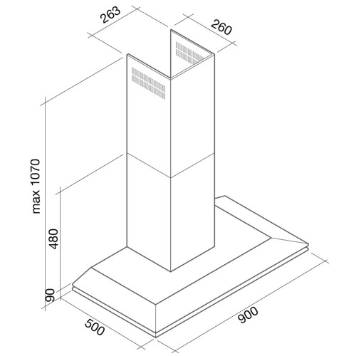 Вытяжка Falmec Stealth 90 ix (800) ECP в Краснодаре