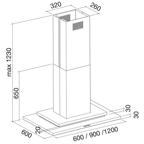 Вытяжка Falmec Symbol isola 90 ix (800) ECP в Краснодаре