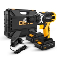 Дрель аккумуляторная DEKO DKCD 16 FU-Li 16v 2*1.5Ah Li-Ion + набор   063-4099
