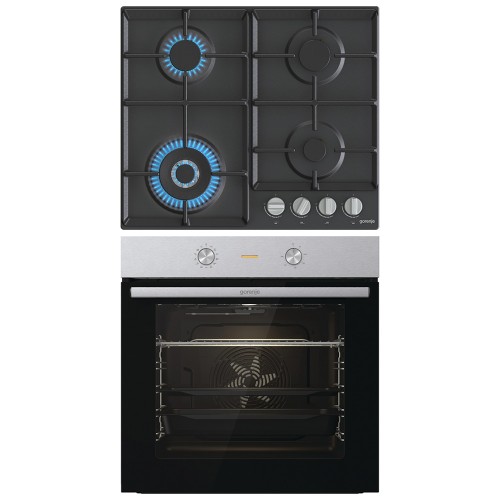 Комплект №7 (варочная панель Gorenje GW641EXB + духовой шкаф Gorenje BO6717E03X) в Краснодаре