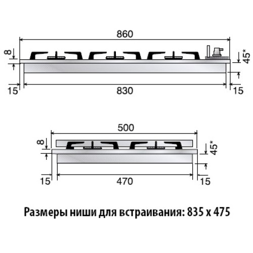 Варочная панель Ilve H39PCV/ IX в Краснодаре
