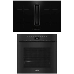 Комплект №3 (варочная панель с вытяжкой Miele KMDA 7676 FL + духовой шкаф Miele H 7464 BPX OBSW)