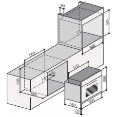 Духовой шкаф Ilve 600-AMP Ant/C